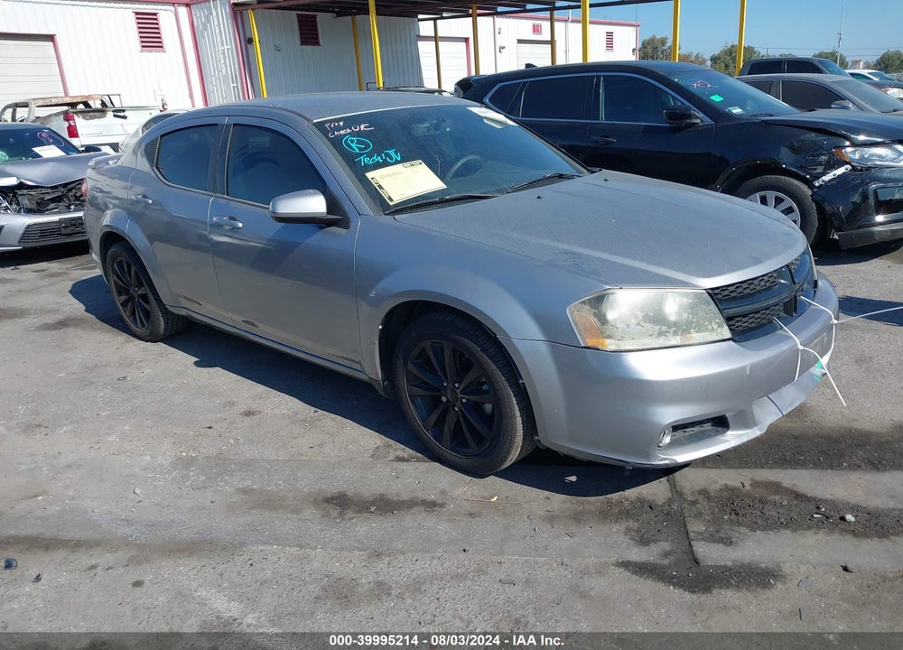 2013 DODGE AVENGER SXT VIN: 1C3CDZCB9DN630423