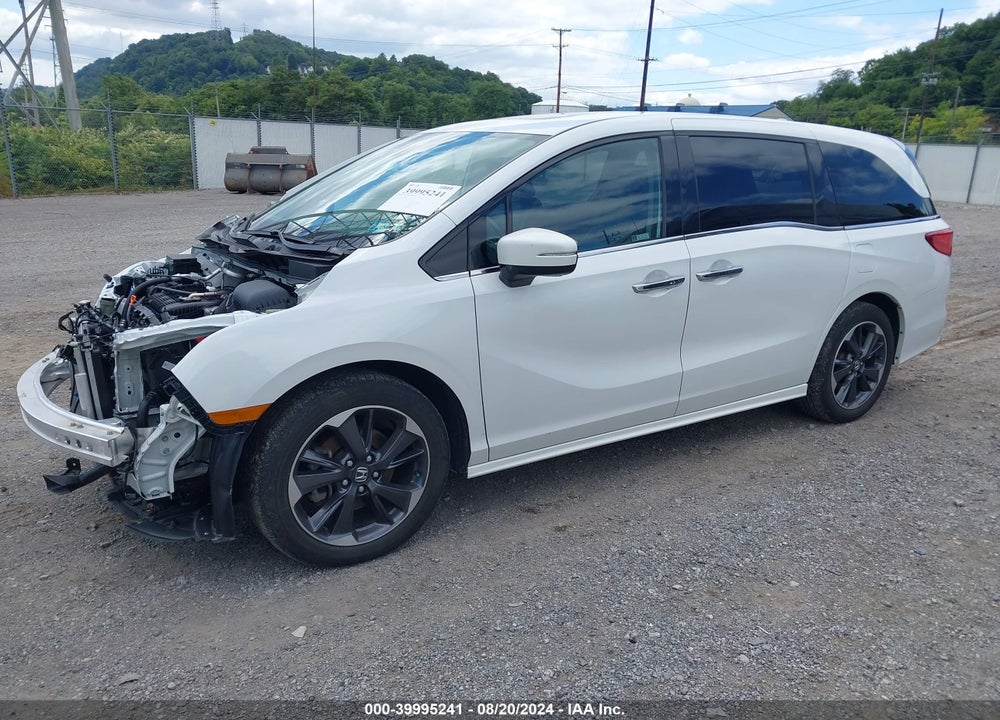 2022 HONDA ODYSSEY ELITE VIN: 5FNRL6H90NB060986