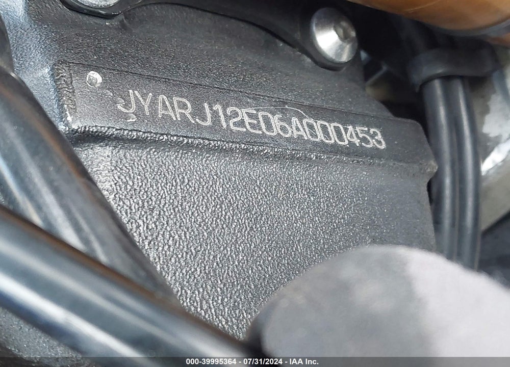2006 YAMAHA YZFR6 L VIN: JYARJ12E06A000453