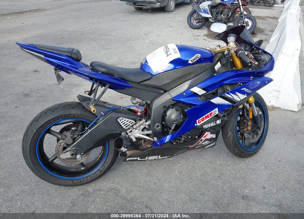 2006 YAMAHA YZFR6 L VIN: JYARJ12E06A000453
