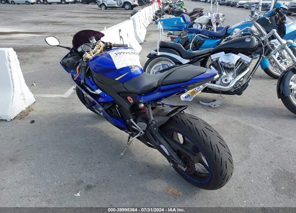2006 YAMAHA YZFR6 L VIN: JYARJ12E06A000453