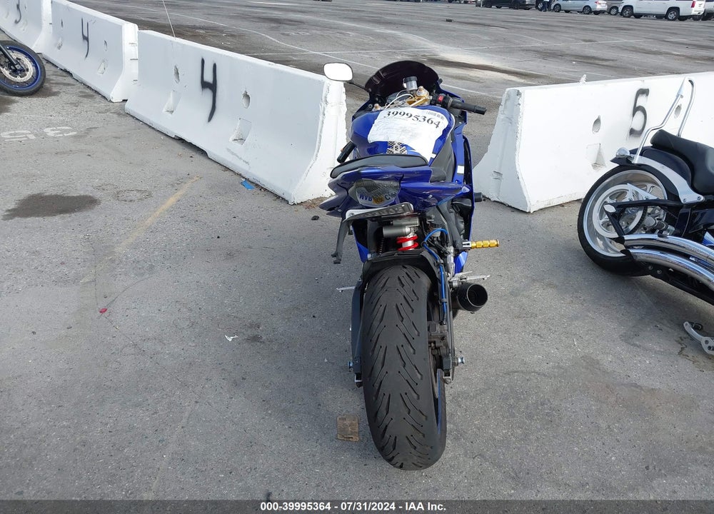 2006 YAMAHA YZFR6 L VIN: JYARJ12E06A000453