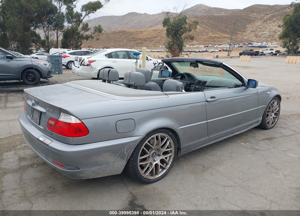 2004 BMW 330CI VIN: WBABW53434PL42071