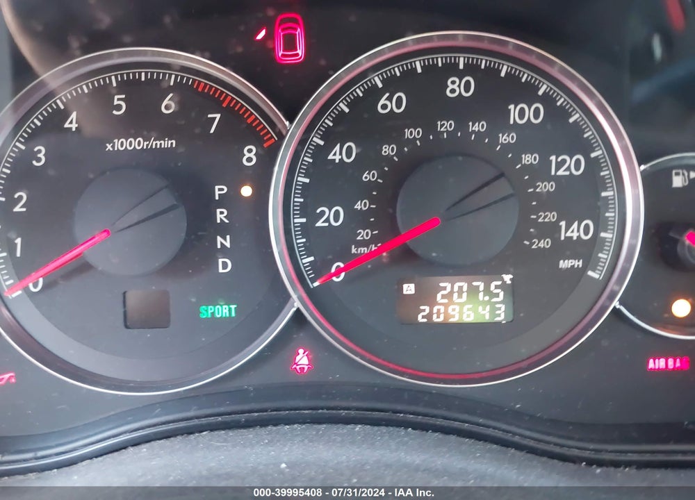 2009 SUBARU LEGACY 2.5I VIN: 4S3BL616497216542
