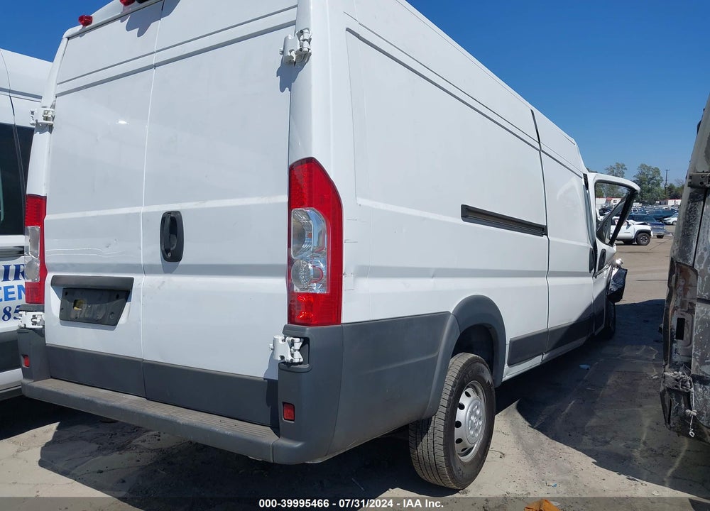 2017 RAM PROMASTER 3500 CARGO VAN HIGH ROOF 159 WB EXT VIN: 3C6URVJG2HE528150