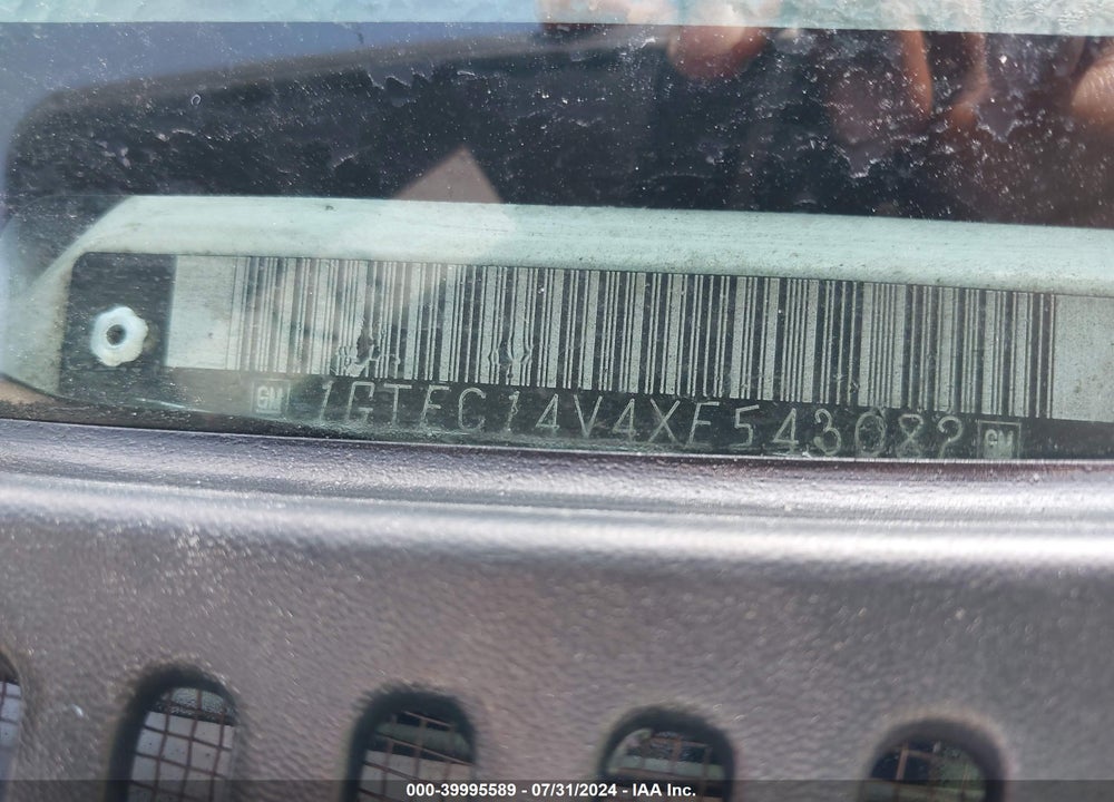 1999 GMC SIERRA 1500 SLE VIN: 1GTEC14V4XE543082