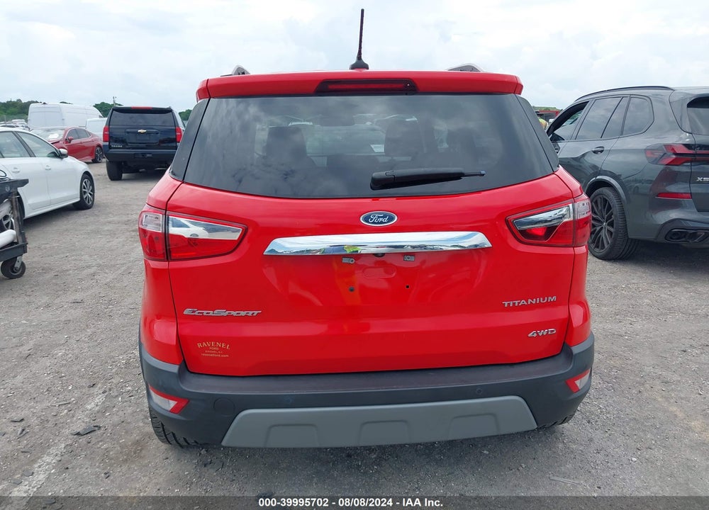 2019 FORD ECOSPORT TITANIUM VIN: MAJ6S3KL8KC281727