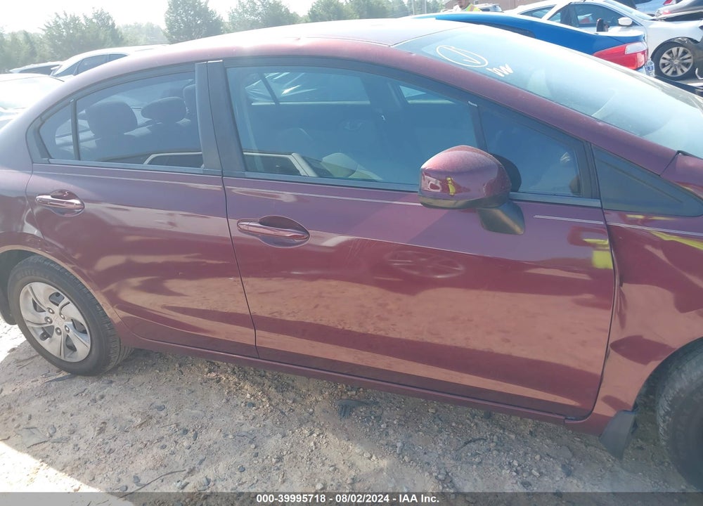 2013 HONDA CIVIC LX VIN: 2HGFB2F55DH511788