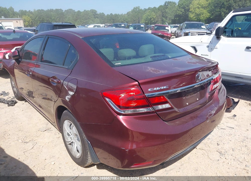 2013 HONDA CIVIC LX VIN: 2HGFB2F55DH511788