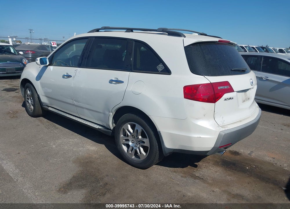 2008 ACURA MDX TECHNOLOGY PACKAGE VIN: 2HNYD28358H522626