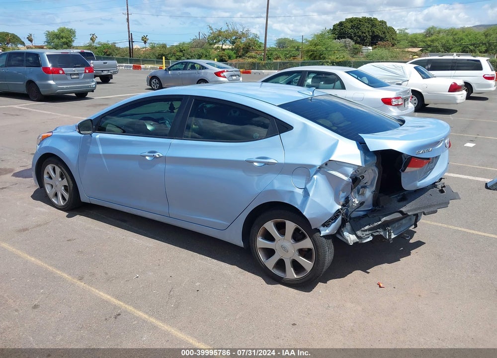 2011 HYUNDAI ELANTRA LIMITED (ULSAN PLANT) VIN: KMHDH4AE7BU088435