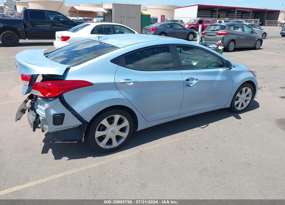 2011 HYUNDAI ELANTRA LIMITED (ULSAN PLANT) VIN: KMHDH4AE7BU088435