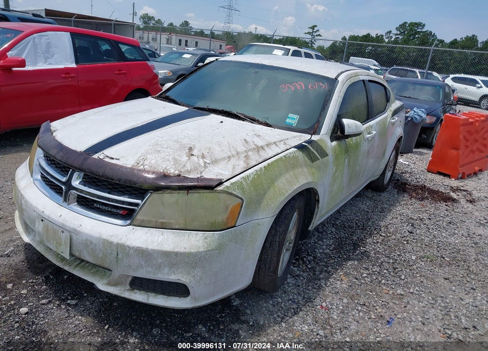 2012 DODGE AVENGER SXT VIN: 1C3CDZCB5CN274616