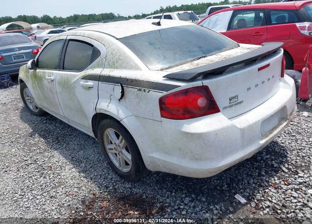 2012 DODGE AVENGER SXT VIN: 1C3CDZCB5CN274616
