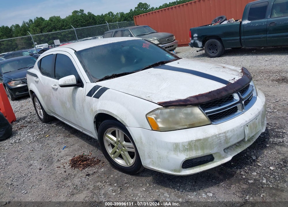 2012 DODGE AVENGER SXT VIN: 1C3CDZCB5CN274616