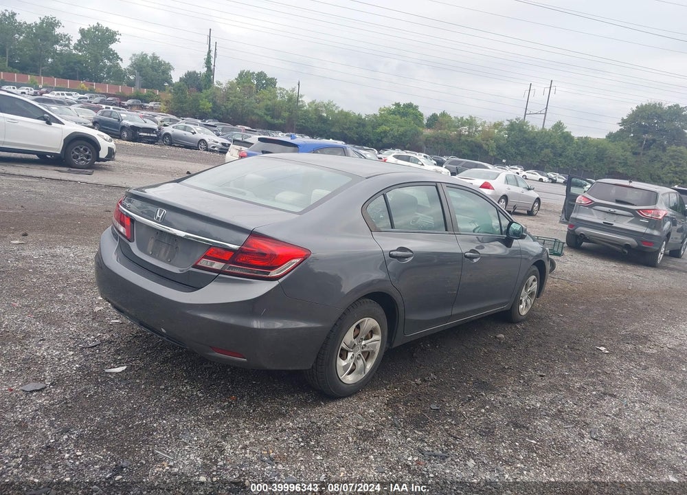 2013 HONDA CIVIC LX VIN: 19XFB2E5XDE051975