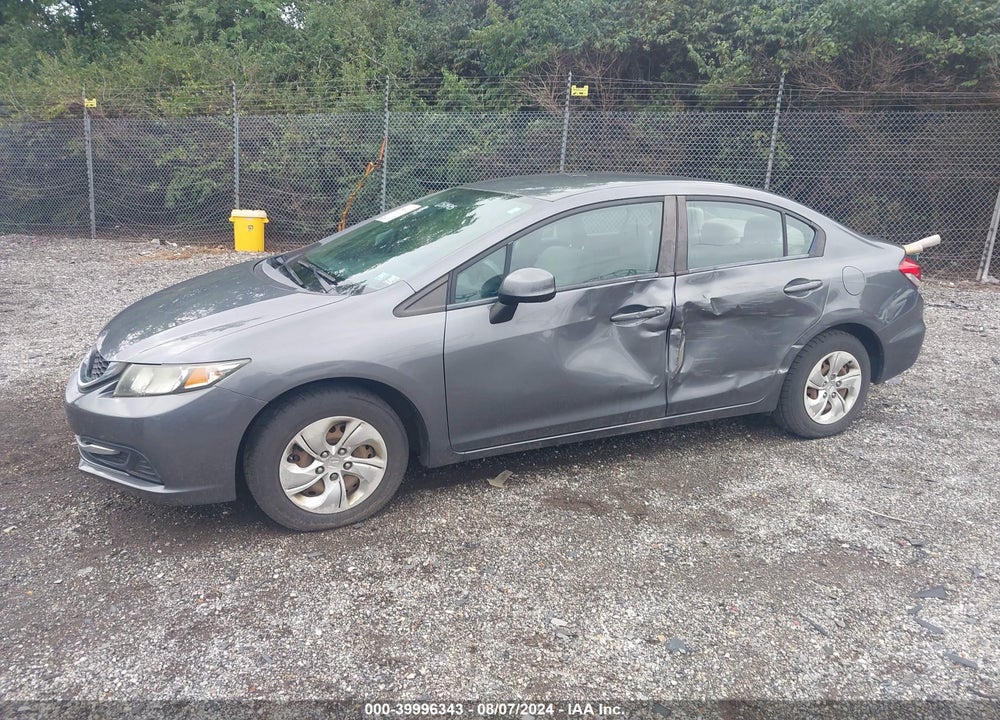 2013 HONDA CIVIC LX VIN: 19XFB2E5XDE051975