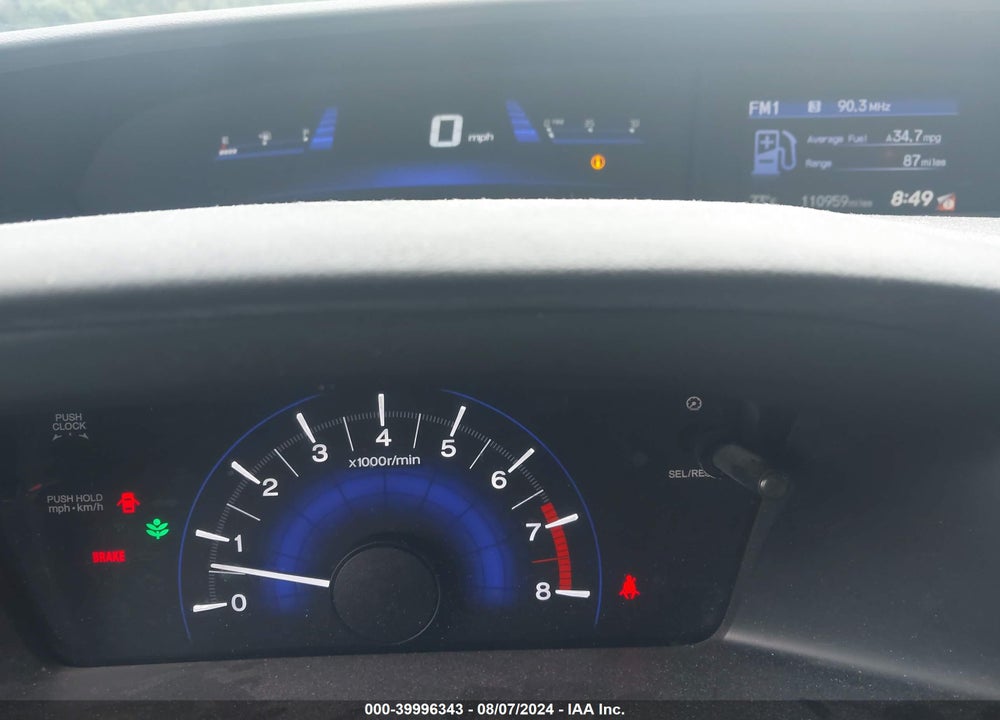 2013 HONDA CIVIC LX VIN: 19XFB2E5XDE051975