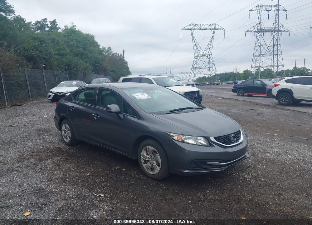 2013 HONDA CIVIC LX VIN: 19XFB2E5XDE051975