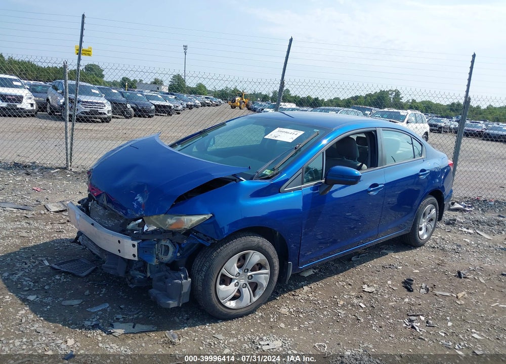 2015 HONDA CIVIC LX VIN: 19XFB2F51FE096109
