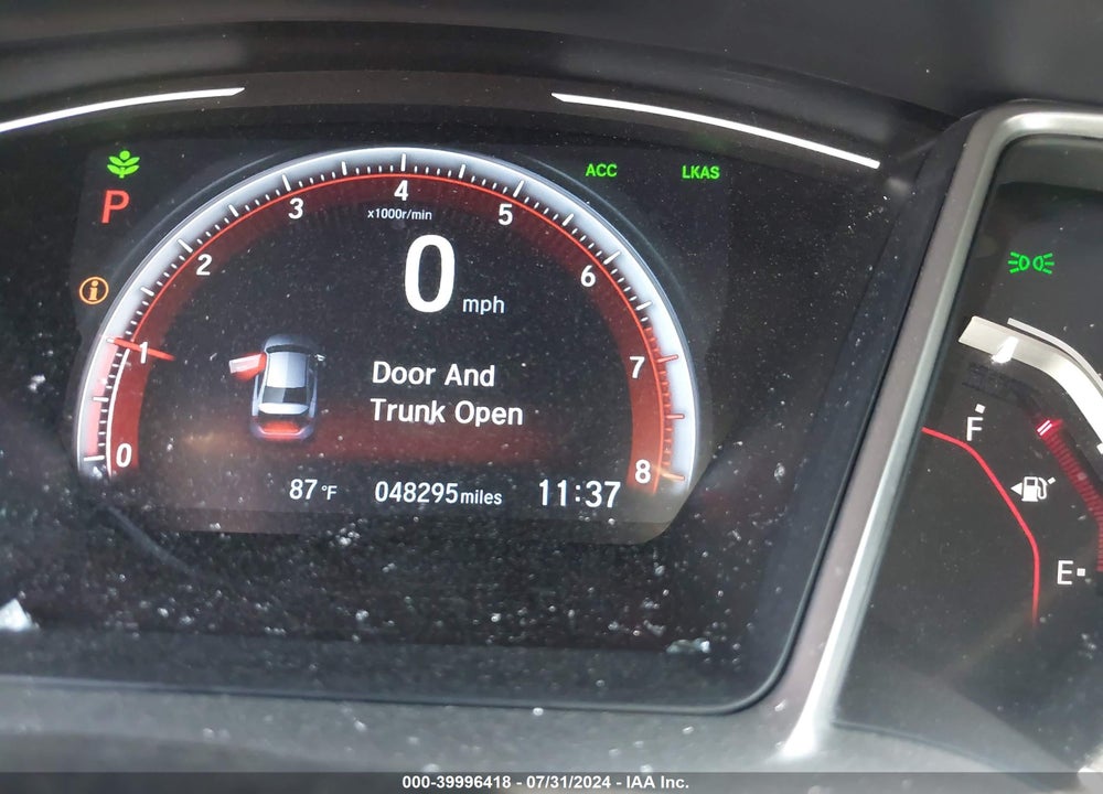 2019 HONDA CIVIC SPORT VIN: 2HGFC2F81KH573791