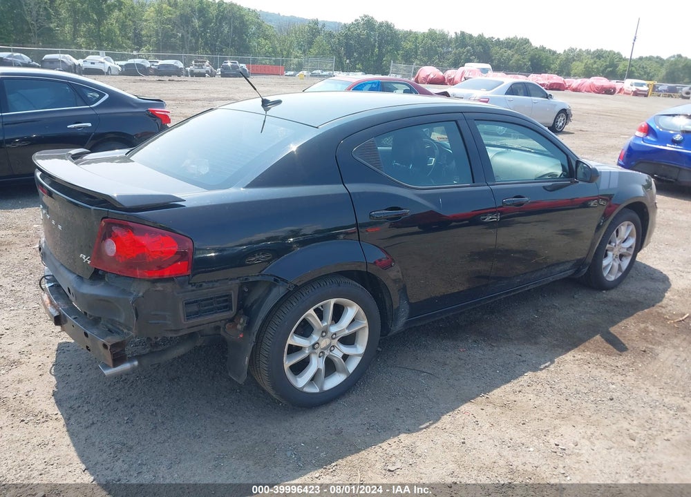 2013 DODGE AVENGER R/T VIN: 1C3CDZBG3DN616689