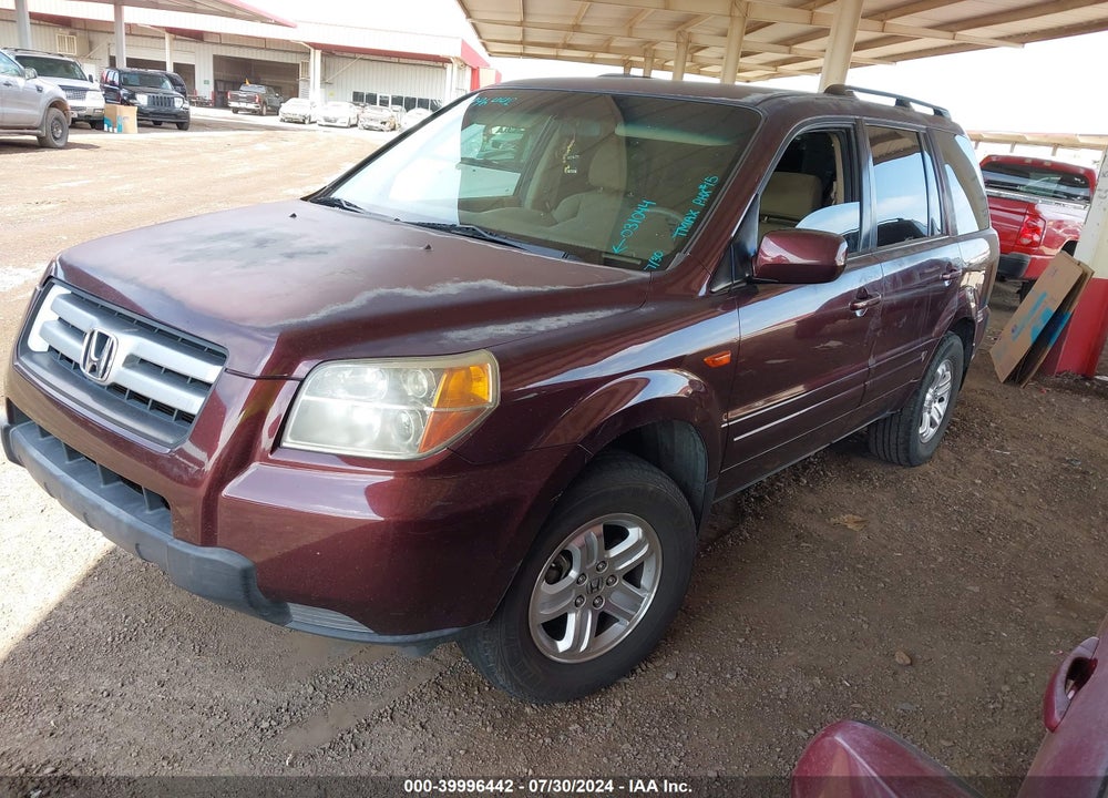 2008 HONDA PILOT VP VIN: 5FNYF28288B031044