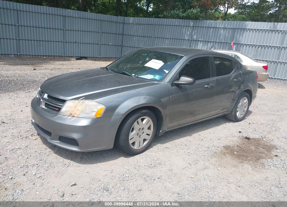 2013 DODGE AVENGER SE VIN: 1C3CDZAB7DN746433