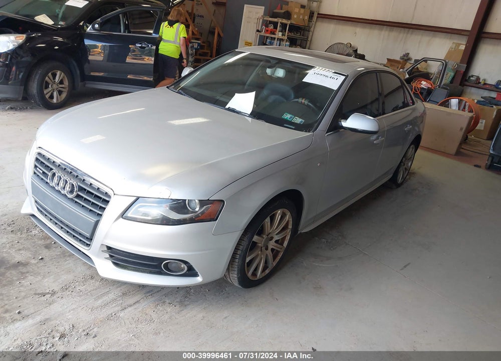 2012 AUDI A4 2.0T PREMIUM VIN: WAUFFAFL3CN005410