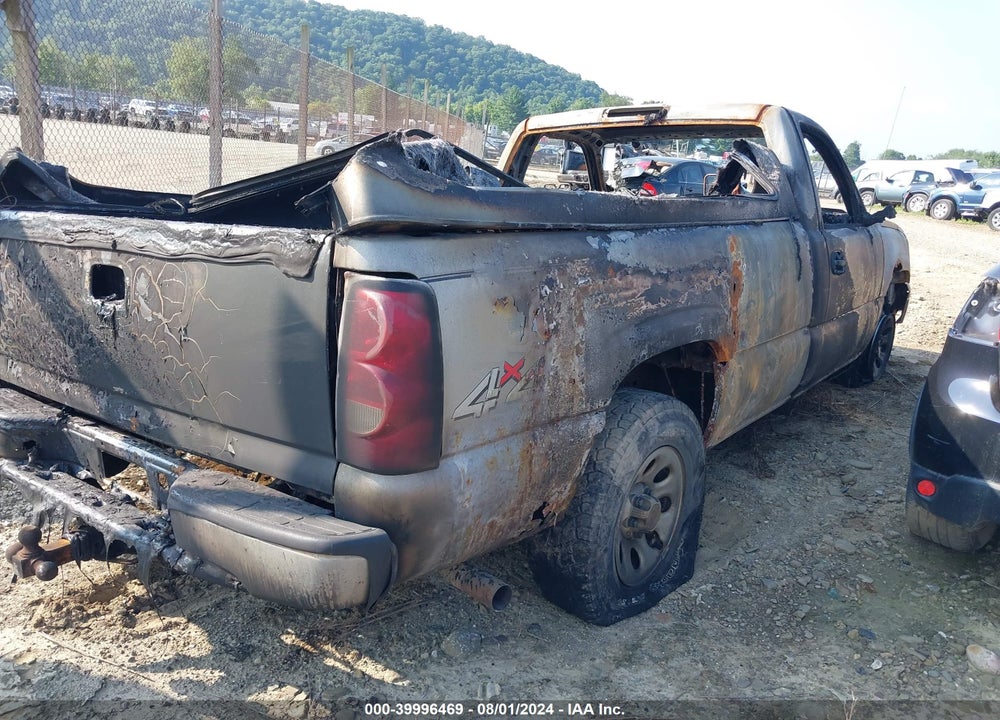 2007 CHEVROLET SILVERADO 1500 CLASSIC VIN: 1GCEK14VX7E181911