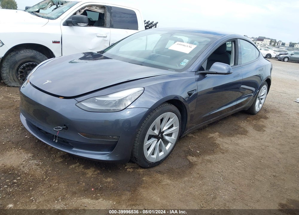 2022 TESLA MODEL 3 LONG RANGE DUAL MOTOR ALL-WHEEL DRIVE VIN: 5YJ3E1EB8NF165480