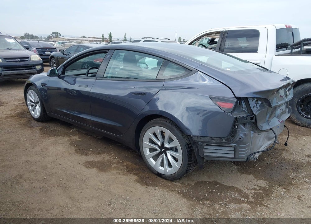 2022 TESLA MODEL 3 LONG RANGE DUAL MOTOR ALL-WHEEL DRIVE VIN: 5YJ3E1EB8NF165480