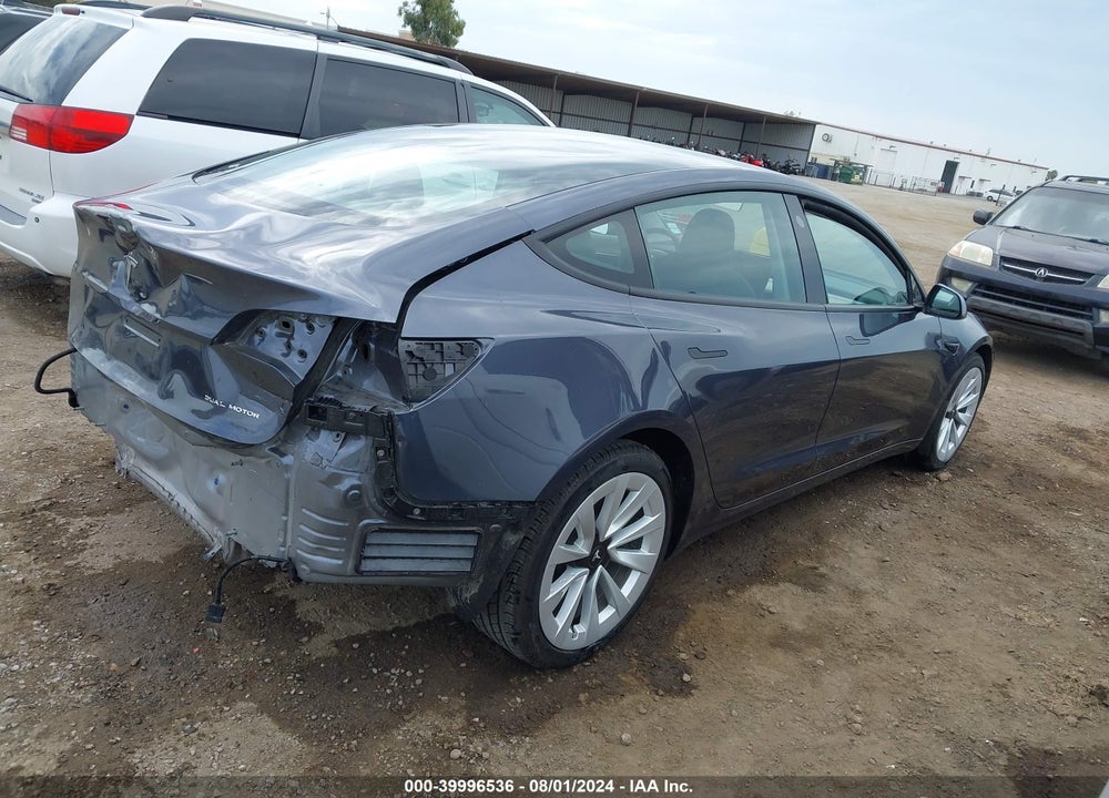 2022 TESLA MODEL 3 LONG RANGE DUAL MOTOR ALL-WHEEL DRIVE VIN: 5YJ3E1EB8NF165480