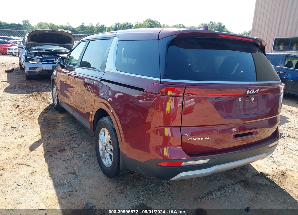 2023 KIA CARNIVAL MPV LX SEAT PACKAGE VIN: KNDNB4H35P6191556