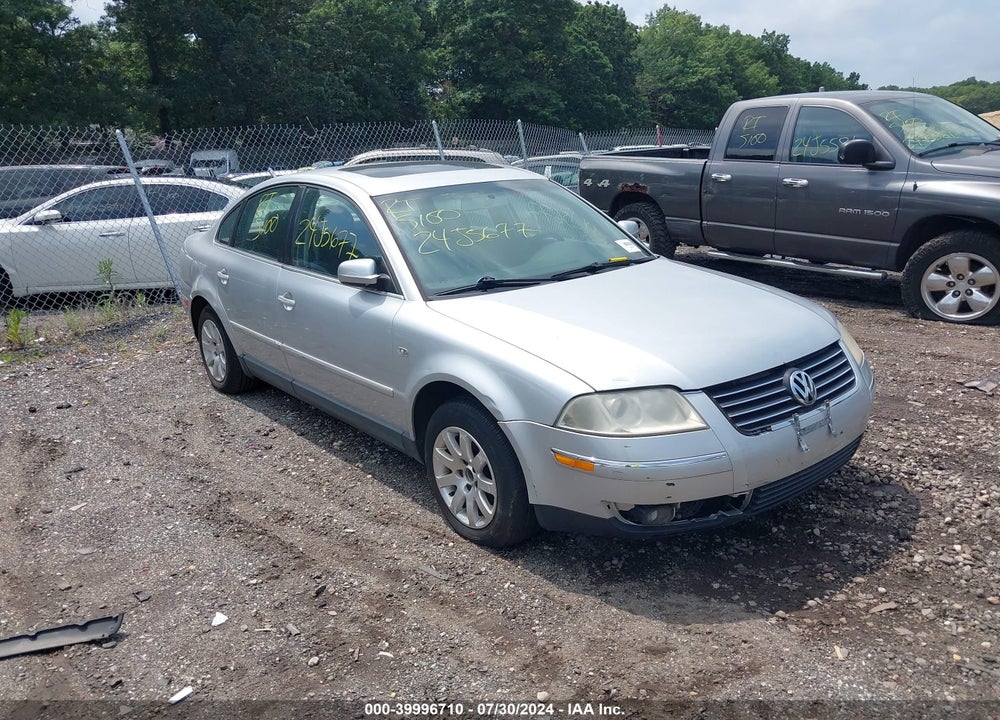 2003 VOLKSWAGEN PASSAT GLS VIN: WVWPD63BX3P039550