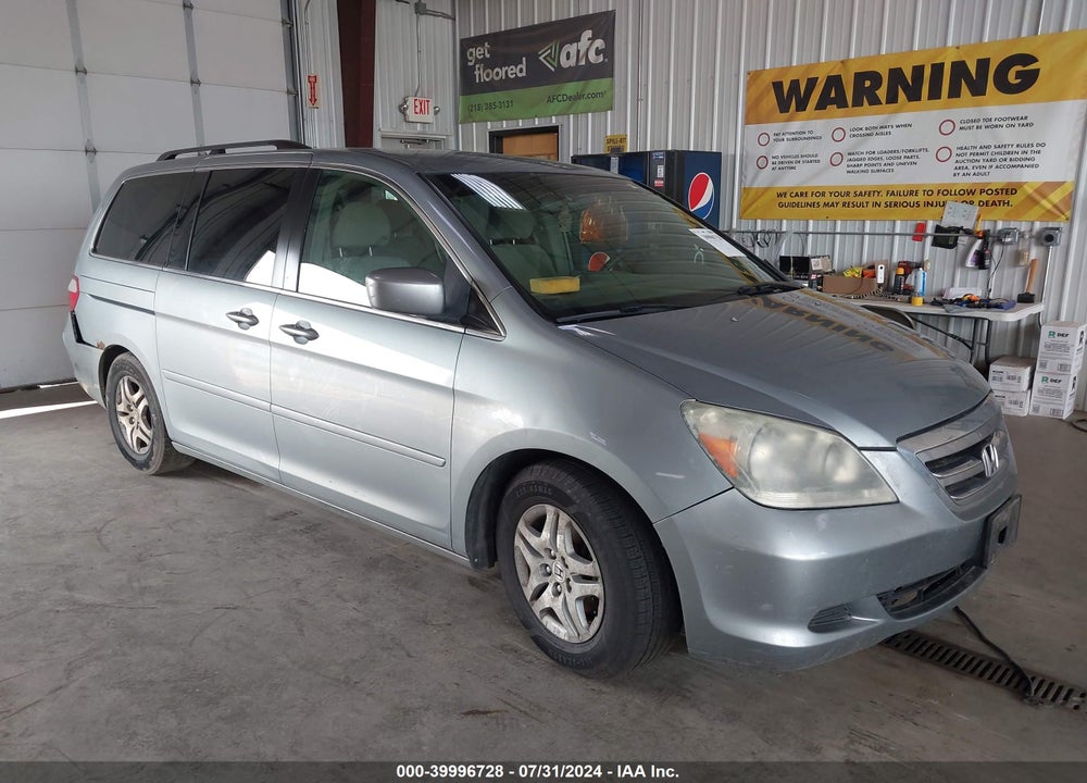 2005 HONDA ODYSSEY EX VIN: 5FNRL38455B123924