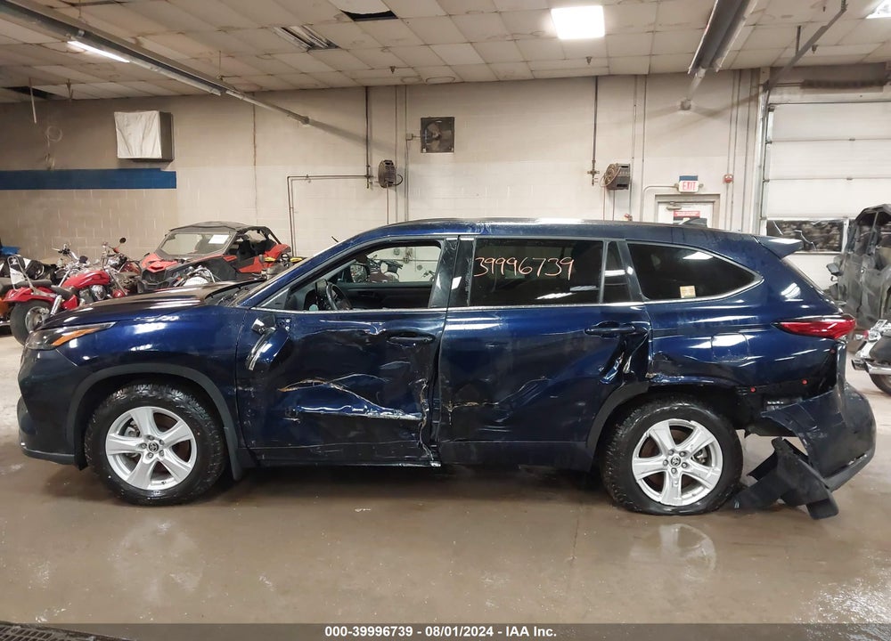 2022 TOYOTA HIGHLANDER LE VIN: 5TDBZRBHXNS580593