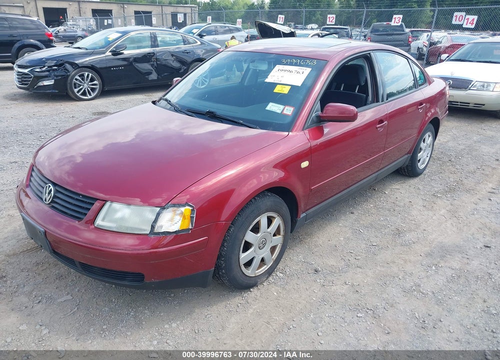 1999 VOLKSWAGEN PASSAT GLS VIN: WVWMA63B7XE436453