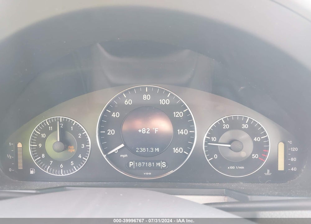 2008 MERCEDES-BENZ E 320 BLUETEC VIN: WDBUF22X18B250156