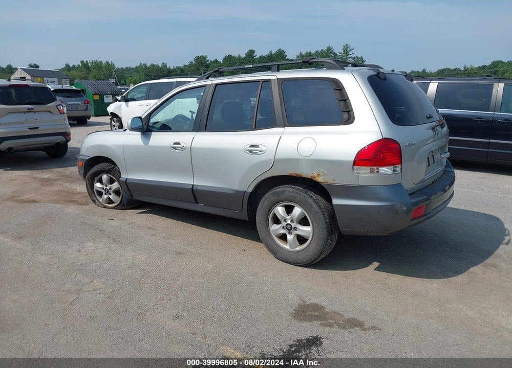2006 HYUNDAI SANTA FE GLS VIN: KM8SC73D46U105550