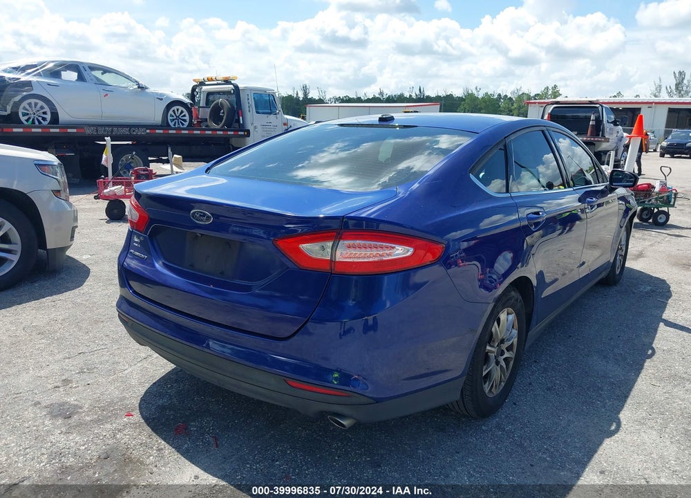 2016 FORD FUSION S VIN: 3FA6P0G75GR376508