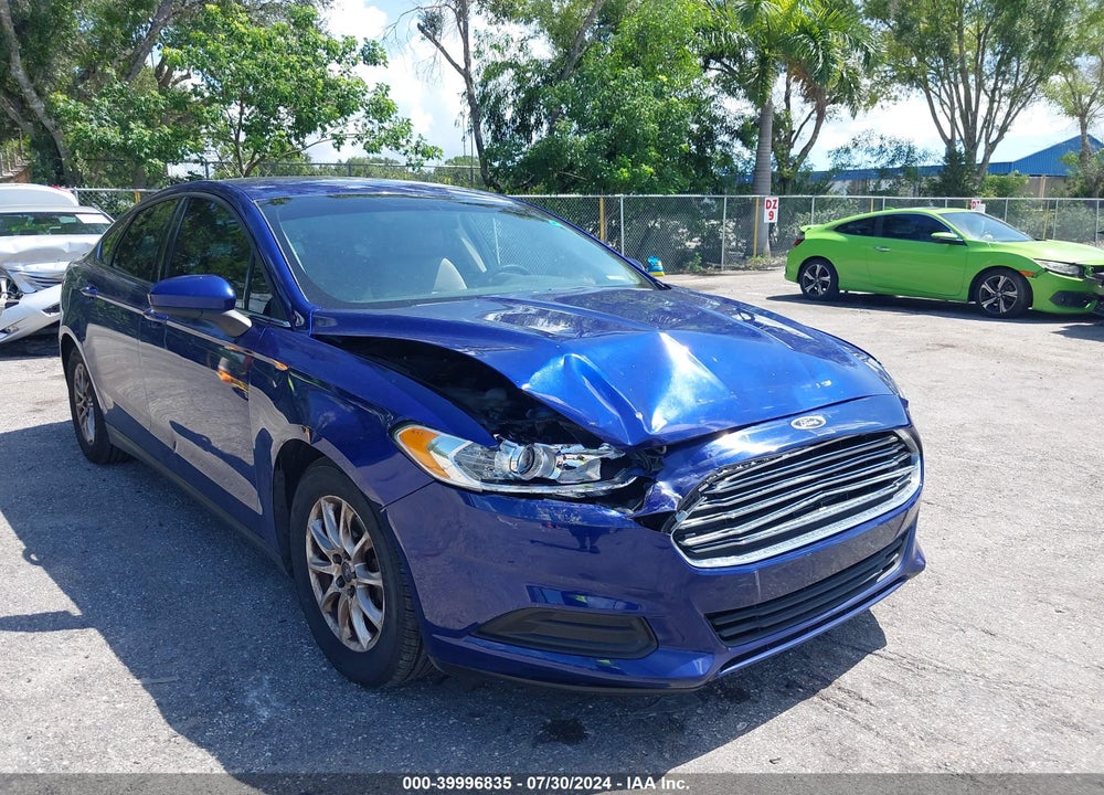 2016 FORD FUSION S VIN: 3FA6P0G75GR376508