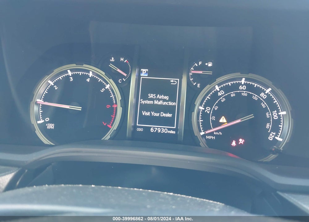 2020 TOYOTA 4RUNNER TRD OFF ROAD VIN: JTEBU5JRXL5798548