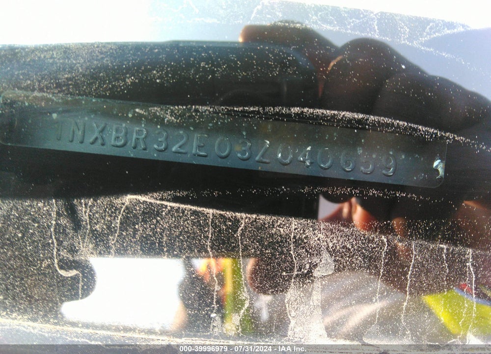 2003 TOYOTA COROLLA CE VIN: 1NXBR32E03Z040659