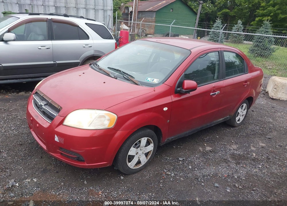 2007 CHEVROLET AVEO VIN: KL1TD56677B124038