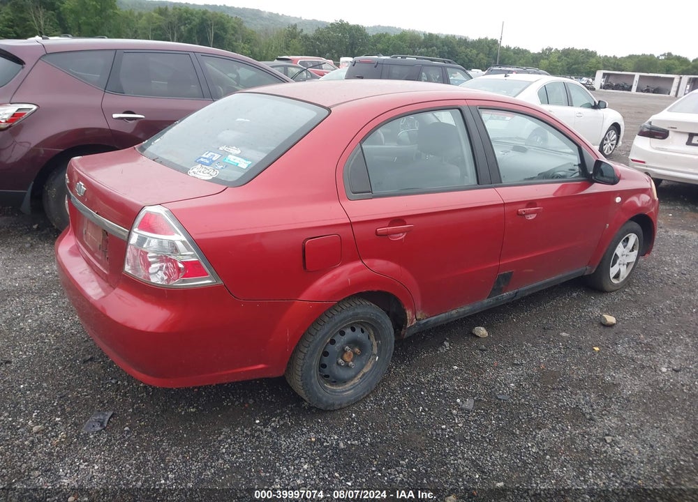 2007 CHEVROLET AVEO VIN: KL1TD56677B124038