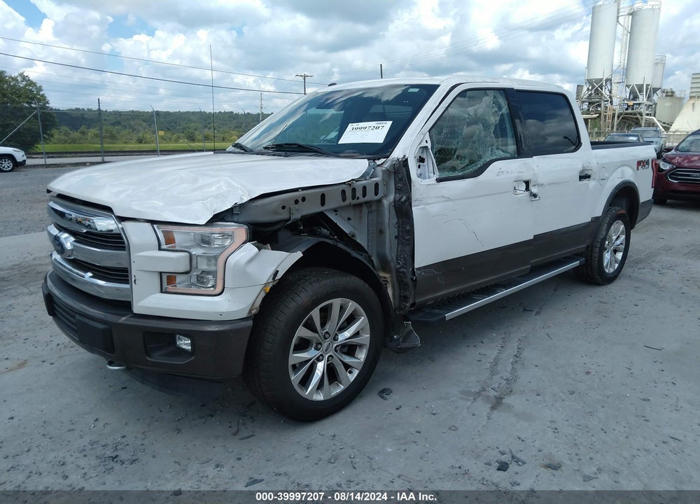 2016 FORD F-150 LARIAT VIN: 1FTEW1EF4GFA42671