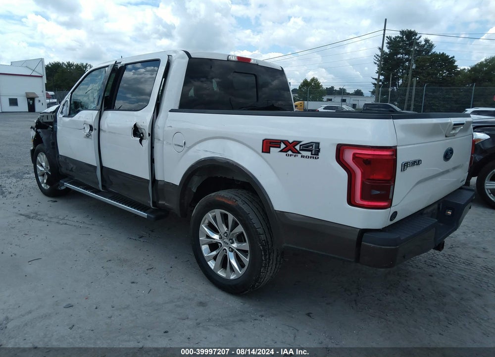 2016 FORD F-150 LARIAT VIN: 1FTEW1EF4GFA42671