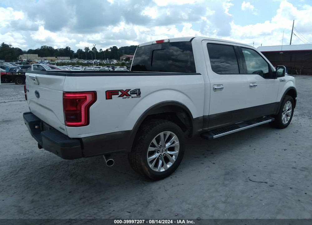 2016 FORD F-150 LARIAT VIN: 1FTEW1EF4GFA42671