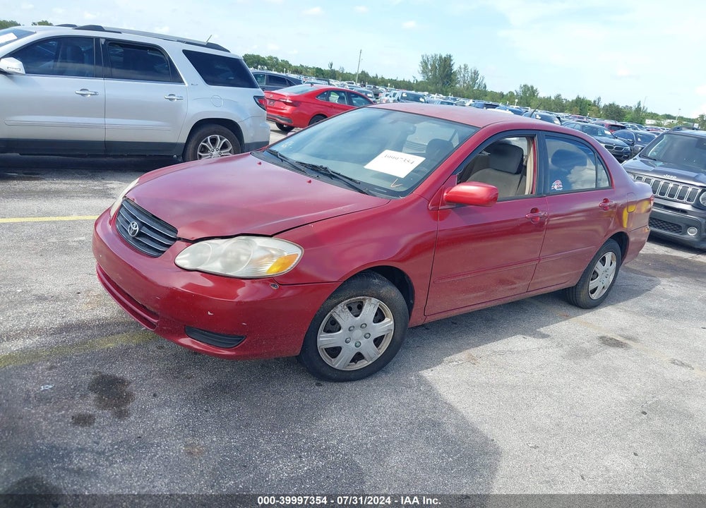 2004 TOYOTA COROLLA LE VIN: 1NXBR32E54Z281182